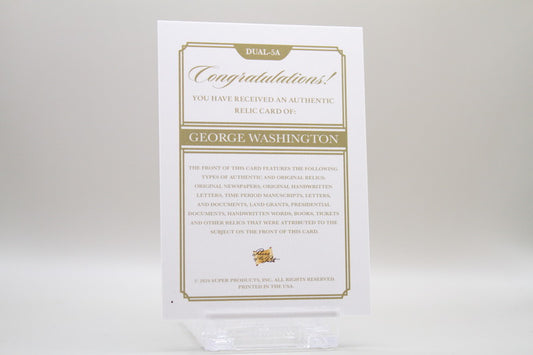 DUAL-5a - George Washington