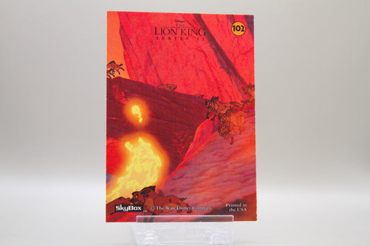 102 - Scenic Puzzle Cards - Fire Engulf Pride Rock