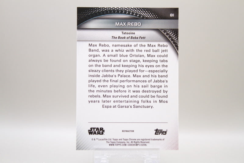 81 - Max Rebo (Refractor)