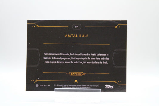 87 - Amtal Rule