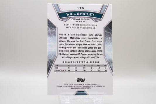 175 - Rookies - Will Shipley (RC)