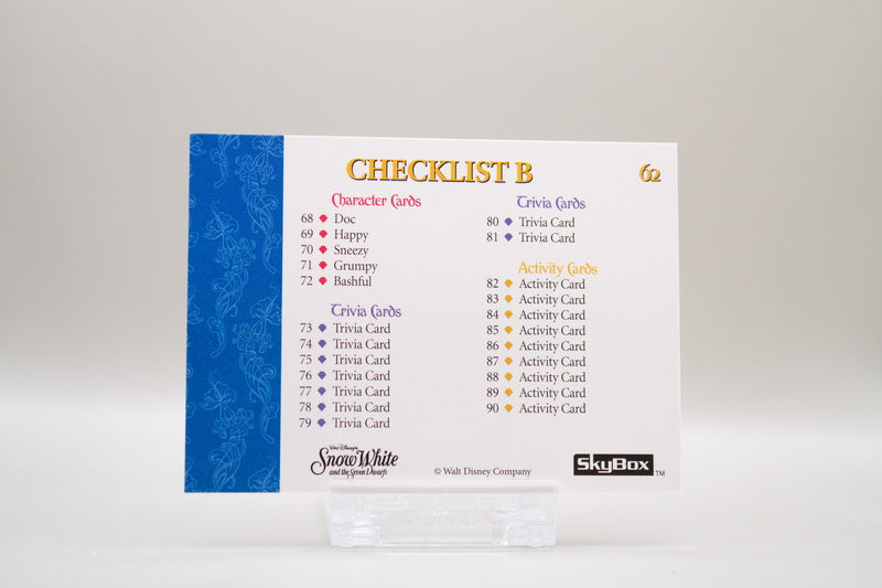 62 - Checklist B