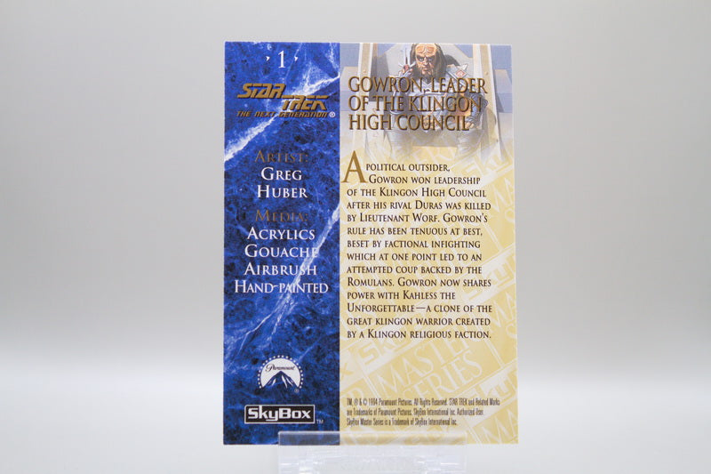 1 - Gowron, Leader of the Klingon High Council