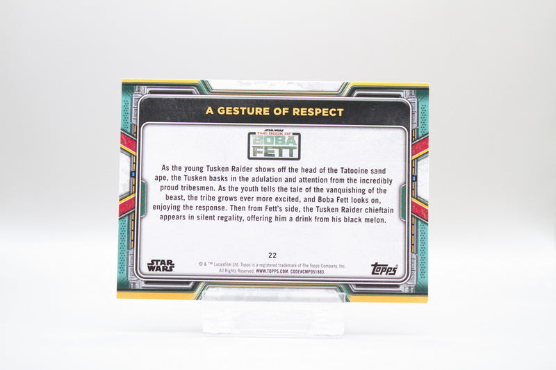 22 - A Gesture of Respect