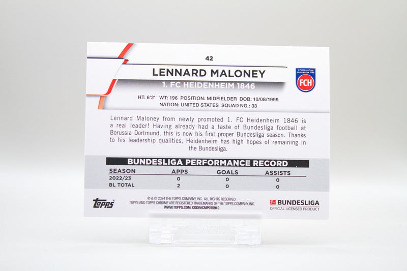 42 - Lennard Maloney (RC) (Jade)