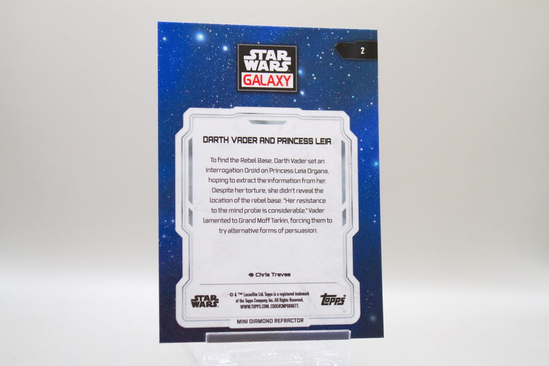 2 - Darth Vader and Princess Leia (Refractor)