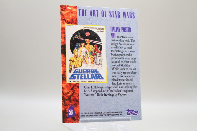 58 - The Art of Star Wars - Italian Poster
