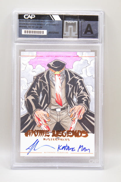 Sketch - Jason Marnocha (Signed) as "Katana Man" in "Chainsaw Man" by Lak Lim