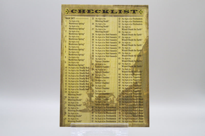 100 - Checklist