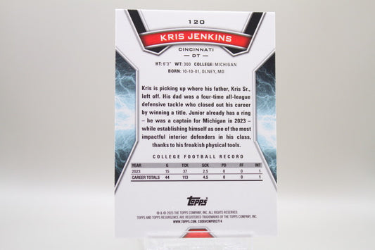 120 - Rookies - Kris Jenkins (RC)