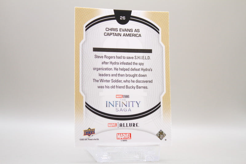 26 - Chris Evans as Captain America