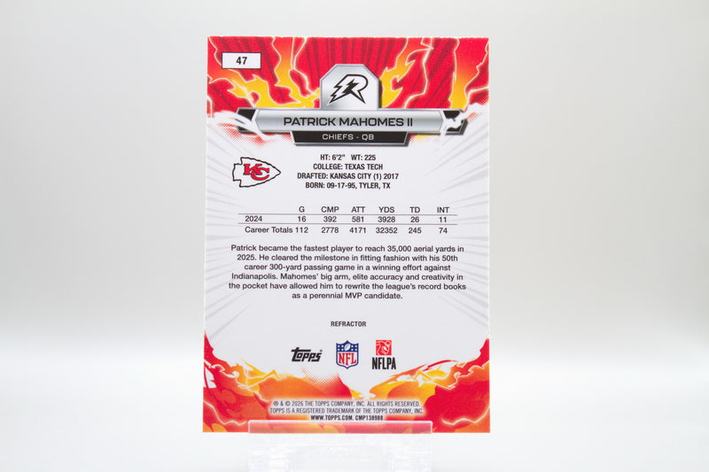47 - Patrick Mahomes II (Refractor)