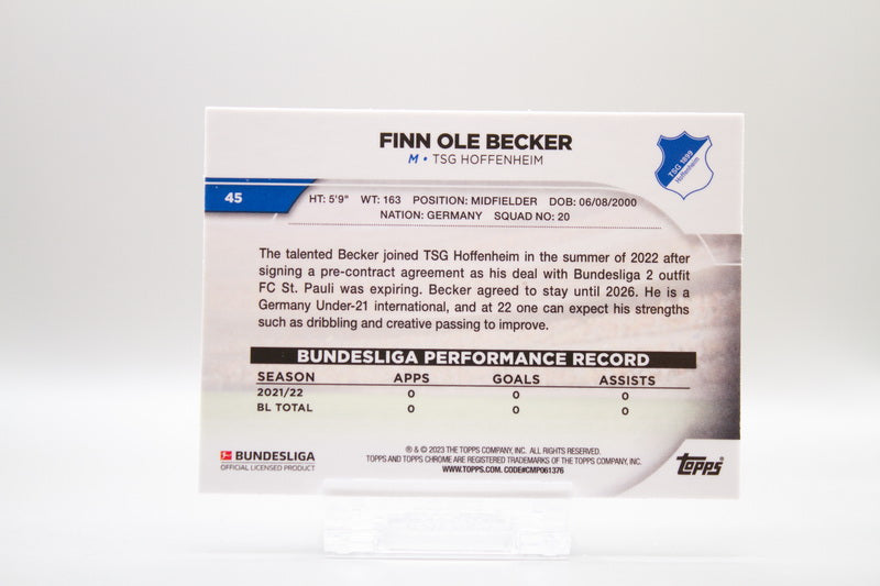45 - Finn Ole Becker (RC)