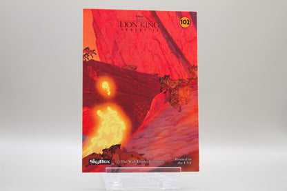 102 - Scenic Puzzle Cards - Fire Engulf Pride Rock