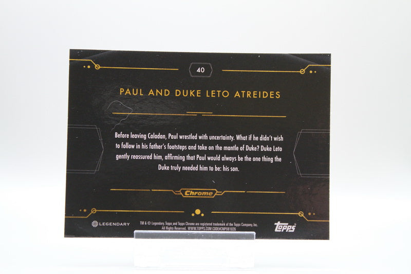 40 - Paul and Duke Leto Atreides (Refractor)