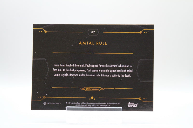 87 - Amtal Rule