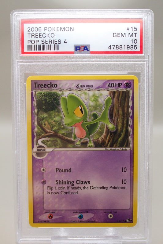 PSA 10 - Treecko Delta Species 15/17