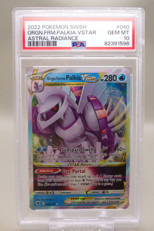 PSA 10 - Origin Forme Palkia VSTAR 040/189