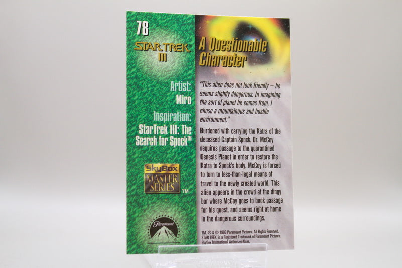 78 - A Questionable Character