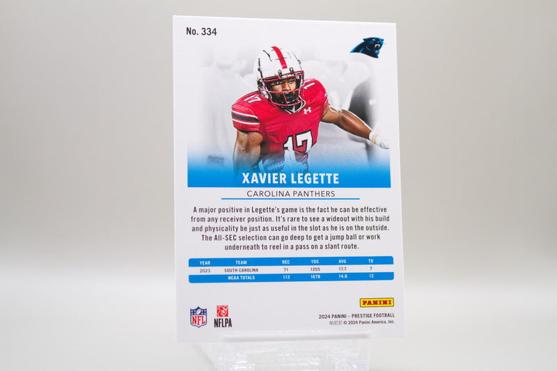 334 - Rookies - Xavier Legette (RC)