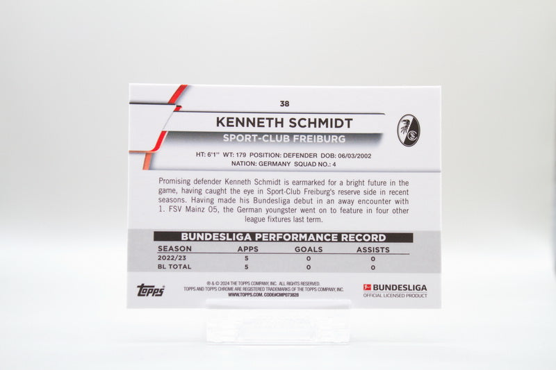 38 - Kenneth Schmidt (RC)