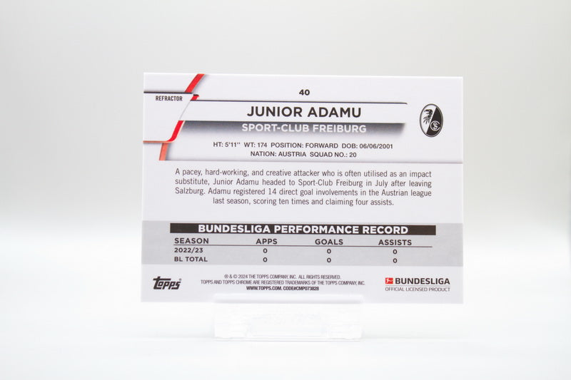 40 - Junior Adamu 167/275
