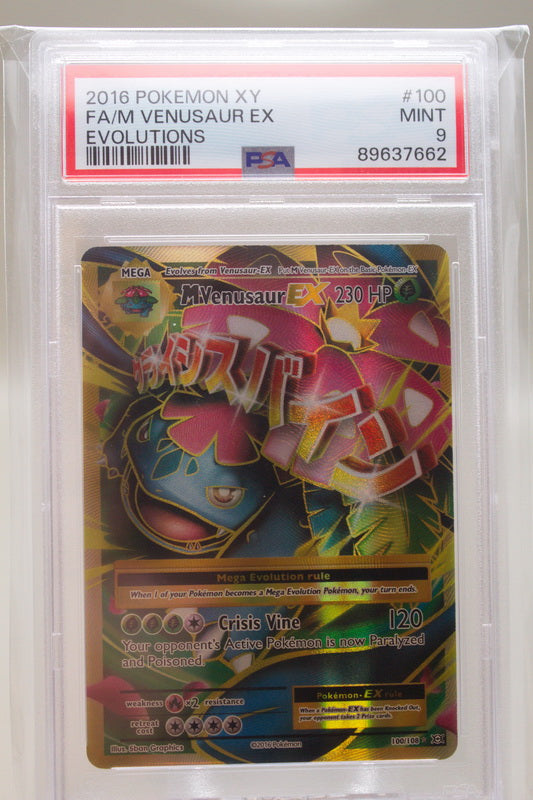 PSA 9 - MVenusaur EX 100/108