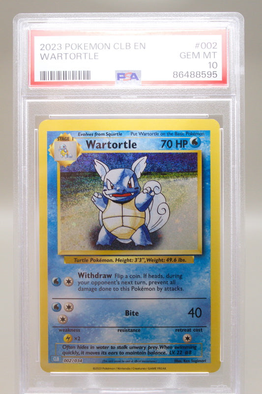 PSA 10 - Wartortle 002/034