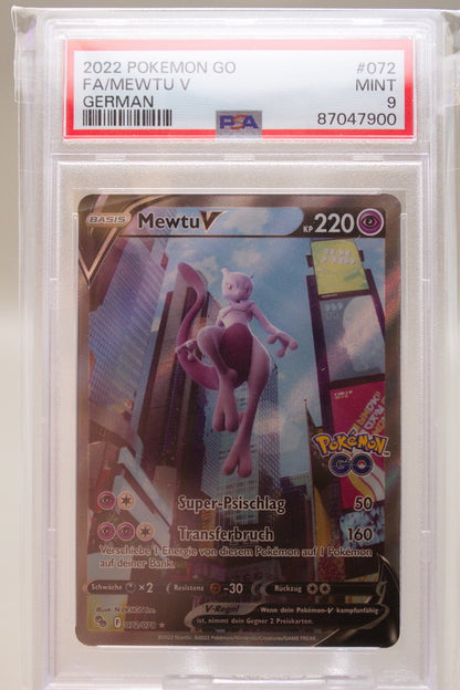 PSA 9 - Mewtwo V 072/078