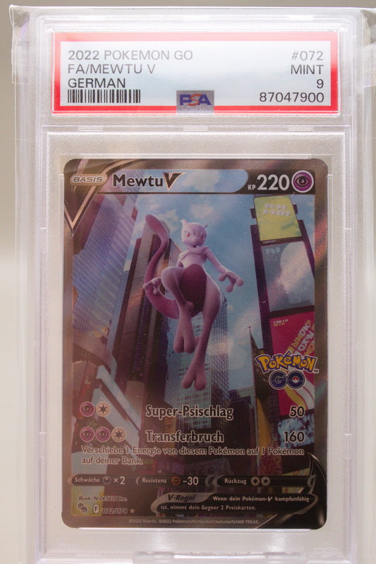 PSA 9 - Mewtwo V 072/078