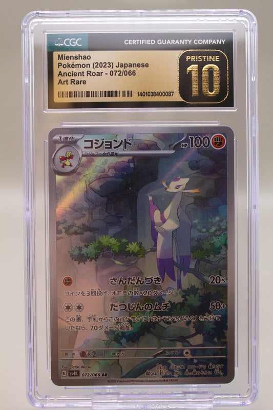 CGC 10 Pristine - Mienshao 072/066