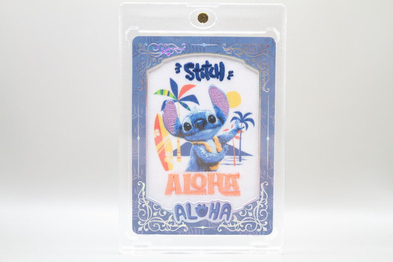 SLA-01 - Stitch Aloah (bestickte Karte)