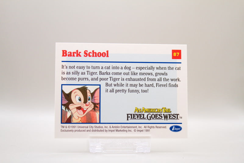 87 - Bark School