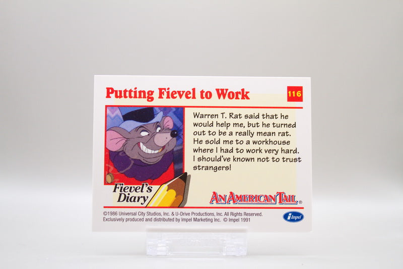 116 - Putting Fievel to Work