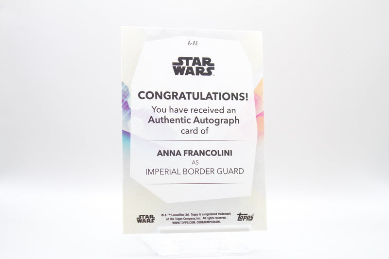 A-AF - Anna Francolini as Imperial Border Guard